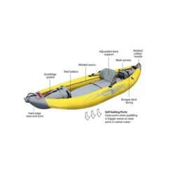 Advanced Elements StraitEdge Kayak 1er Kajak Luftboot Gelb -Bootfahren advanced elements straitedge kayak 1er kajak luftboot gelb 2