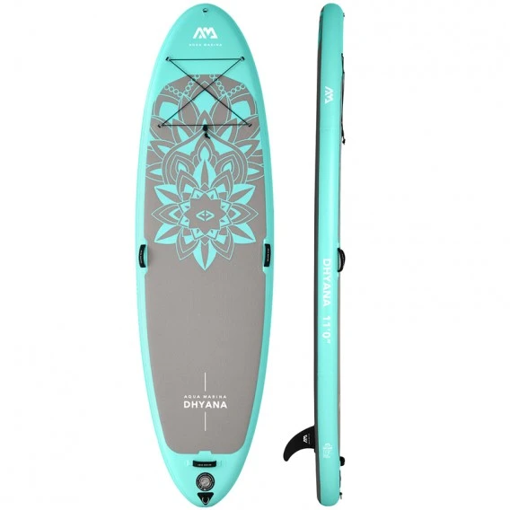 Aqua Marina Dhyana 11.0 Yoga SUP Aufblasbares Stand Up Paddle Board Set 4 Aqua Marina Dhyana 11.0 Yoga SUP Aufblasbares Stand Up Paddle Board Set – Bild 2