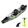 Extasea DS Double 473 2er Luftkajak Full Drop-Stitch Schlauchboot Kajak Set Lime-grey -Bootfahren extasea ds double 473 full drop stitch 2 personen kajak lime grey