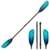 ExtaSea Pro Tour Carbon Vario Doppelpaddel | 220-240cm | 4-teilig | Blue-light Blue -Bootfahren extasea pro tour carbon vario doppelpaddel 220 240cm 4 teilig blue light blue