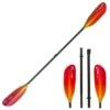 ExtaSea Pro Tour Carbon Vario Doppelpaddel | 220-240cm | 4-teilig | Red-yellow -Bootfahren extasea pro tour carbon vario doppelpaddel 220 240cm 4 teilig red yellow