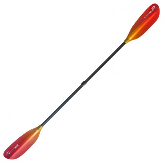 ExtaSea Pro Tour Carbon Vario Doppelpaddel | 220-240cm | 4-teilig | Red-yellow 5 ExtaSea Pro Tour Carbon Vario Doppelpaddel | 220-240cm | 4-teilig | Red-yellow – Bild 3