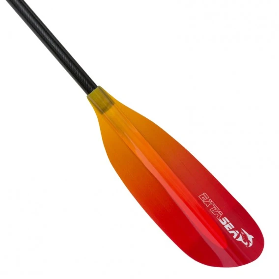 ExtaSea Pro Tour Carbon Vario Doppelpaddel | 220-240cm | 4-teilig | Red-yellow 7 ExtaSea Pro Tour Carbon Vario Doppelpaddel | 220-240cm | 4-teilig | Red-yellow – Bild 5