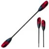 ExtaSea Tour Vario Fiberglas Doppelpaddel | 220-240cm | 2-teilig | Schwarz-rot -Bootfahren extasea tour vario fiberglas doppelpaddel 220 240cm 2 teilig schwarz rot