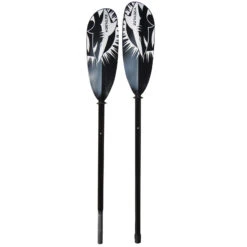 ExtaSea Tour Vario Fiberglas Doppelpaddel | 220-240cm | 2-teilig | Schwarz-weiß -Bootfahren extasea tour vario fiberglas doppelpaddel 220 240cm 2 teilig schwarz weiss 2