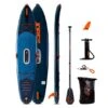 Jobe E-Duna Elite 11.6 SUP Set Aufblasbares Stand Up Paddle Board -Bootfahren jobe e duna elite 116 sup set aufblasbares stand up paddle board