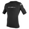 ONeill Basic Skins S/S Crew Herren Rashguard Shortsleeve Black -Bootfahren oneill basic skins s s crew herren rashguard shortsleeve black