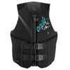 Oneill Womens Reactor 50N CE Vest Damen Neopren Prallschutzweste Black -Bootfahren oneill womens reactor 50n ce vest damen neopren prallschutzweste black