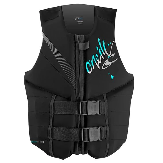 Oneill Womens Reactor 50N CE Vest Damen Neopren Prallschutzweste Black 3 Oneill Womens Reactor 50N CE Vest Damen Neopren Prallschutzweste Black